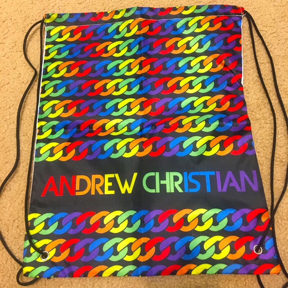 BRAND NEW ANDREW CHRISTIAN🌈CHAIN LINK BACKPACK